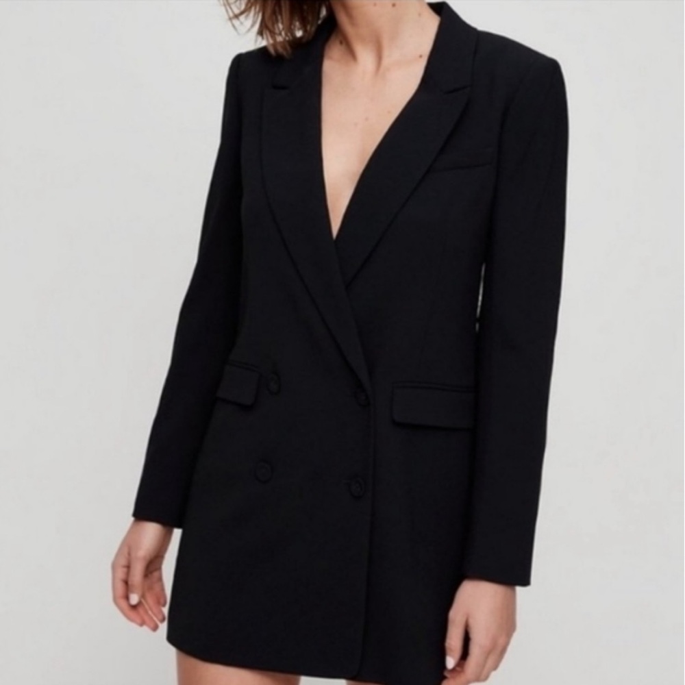 Aritzia Babaton Amell Blazer Dress Black Size 4